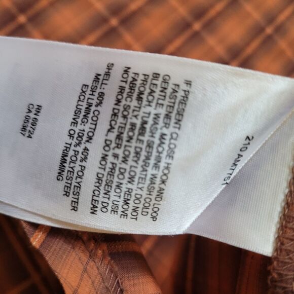 XLT COLUMBIA Omni FALL plaid brown orange outdoor PFG long sleeve SHIRT XL TALL - Picture 7 of 16